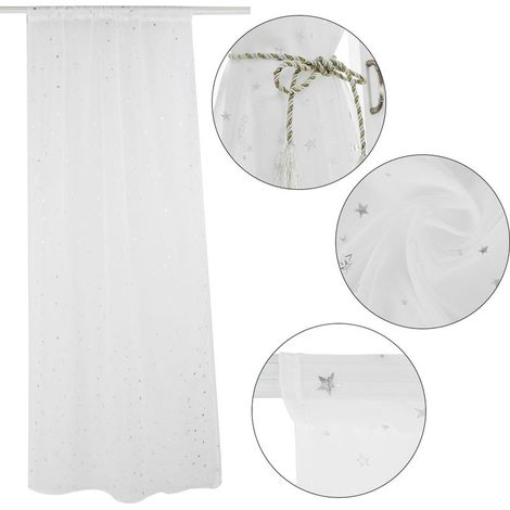 Voile pour fenêtre et porte, rideau pour salon, chambre et café (1/5)
