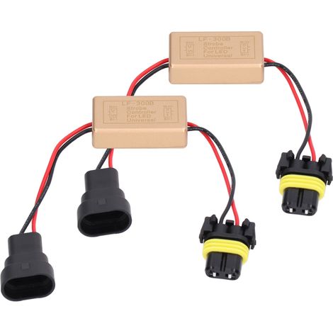 2PCS Contrôleur de stroboscope LED 50W pour feux de brouillard ABS à stroboscope continu, un contrôleur de stroboscope adapté aux phares LED. (1/5)