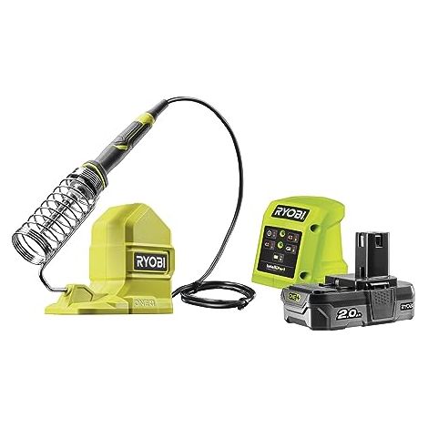 Batterie pour poste à souder Ryobi RSI18-0 18V  200/480°C Câble 82cm Kit 2,0 Ah