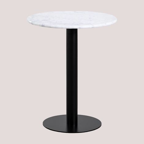 SKLUM Runder Bartisch aus Marmor (Ø60 cm) Rocher                      Weißer Marmor             