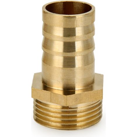Adaptateur de raccord de tuyau en laiton à 4 embouts cannelés 6 mm x 4,5 mm mâle 1/4" G (1/2)