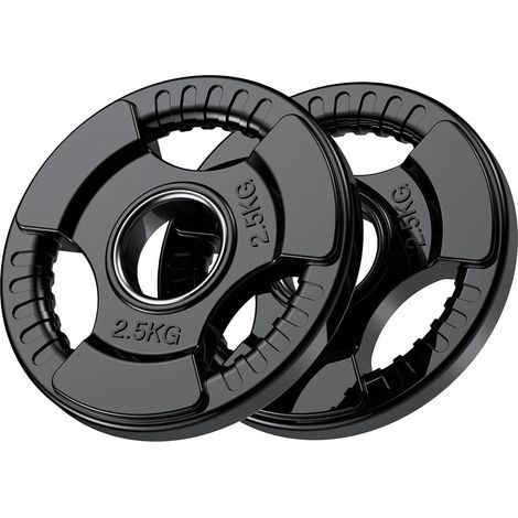 disques de poids olympiques Ø 50 mm avec 3 poignées1,25-25 kg (1/5)