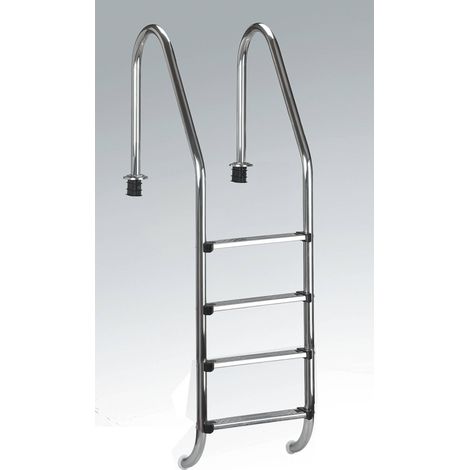 Poolleiter Edelstahl für Tiefbecken mit 150 cm höhe (1/4)