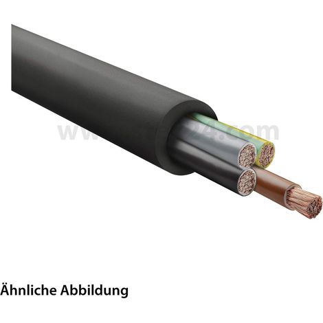 HELU KABEL H07RN-F 4G6mm² Gummischlauchleitung AD 15,7mm - 20,0mm Nennspannung Uo/U 450V/750V - 1 Meter