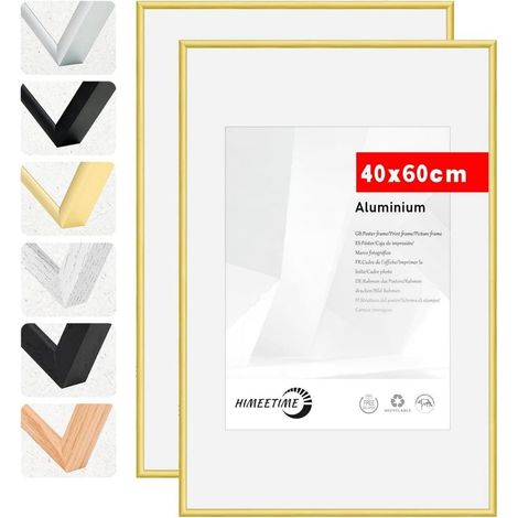 Bilderrahmen 40x60cm Gold Aluminium Fotorahmen Alu  Gold 40x60xm 2x (1/5)