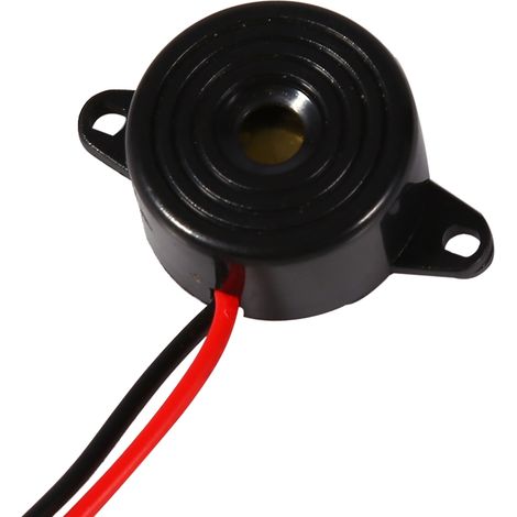 Alarme sonore piézo-électronique 3-24 V, son continu, longueur de câble 100 mm (1/5)