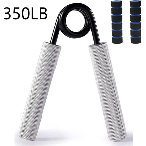 Entraîneur de force de préhension 350LBS, appareil antidérapant pour les mains, exercice pour les avant-bras et les doigts avec 2 housses de protection (1/5)