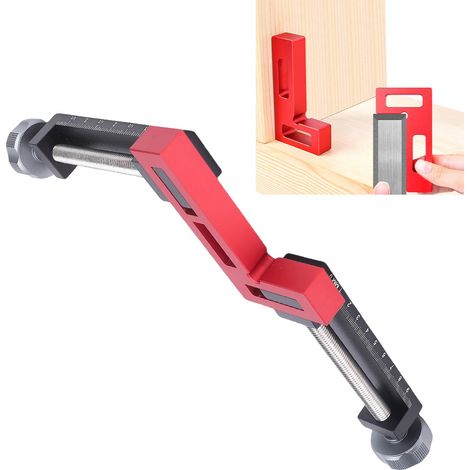Jeu de serre-joints d'angle pour le travail du bois, à angle droit, en alliage d'aluminium, en forme de L et de G, réglables (1/5)
