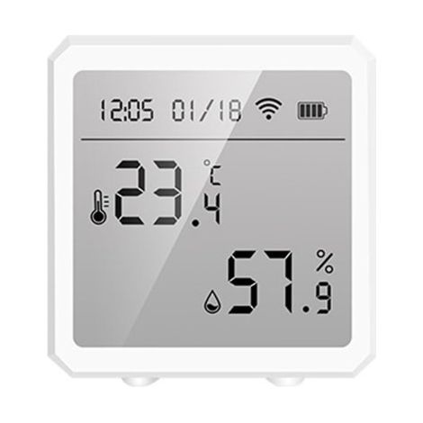 Smart Wifi Thermometer Hygrometer Voice Control Wireless Room (1/5)