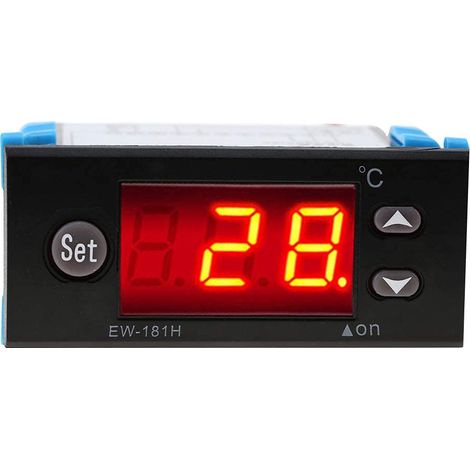 Contrôleur de Température Numérique EW-181H, Thermostat avec Sonde, Plage -45°C à 80°C (1/5)