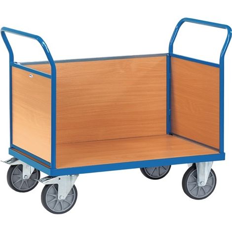 FETRA Dreiwandwagen L1180xB709xH990mm STA m.Holzwänden Gesamt-Trgf.600kg