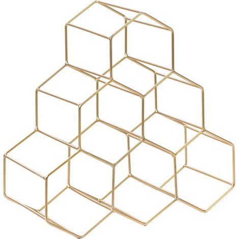 Weinregal LISTOWEL Metall Gold