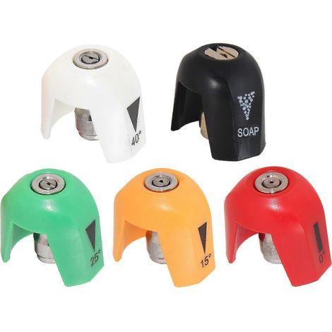 Ensemble de petits embouts de pulvérisation universels durables pour nettoyeurs haute pression à connexion rapide et étanches. (1/5)