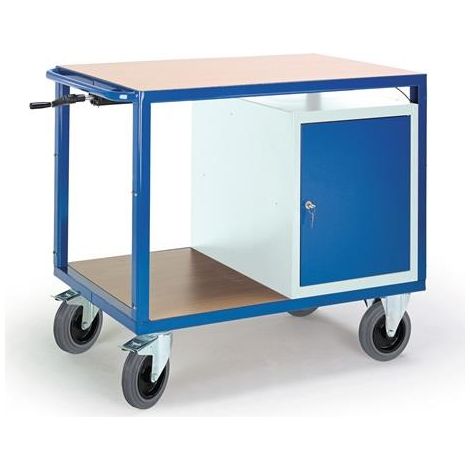 Werkstattwagen H980xB1160xT700mm lichtgrau/enzianblau ROLLCART (1/2)