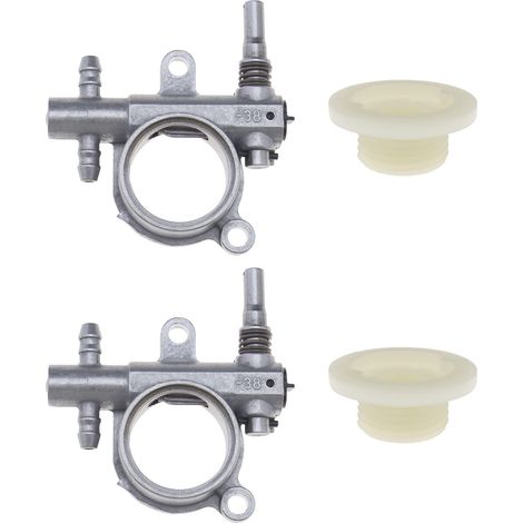 2PCS Pompe à Huile de Tronçonneuse avec Engrenage à Vis Sans Fin Compatible avec Scie à Chaîne 25CC/38CC Rechange pour Outils Électriques Extérieurs (1/5)