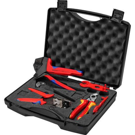 Draper 13168 KNIPEX 97 91 04 V01 Tool Case for Solar Cable Connectors MC4. 6mm Capacity, 7 Parts