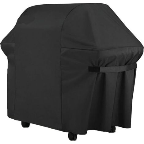 Housse Barbecue - 600D Tissu Oxford Bâche de Protection BBQ Couverture de Gril Anti-UV/Anti-l'eau/Anti-l'Humidité pour Weber, Holland, JennAir, Brinkmann Char Broil (132x66x109cm)