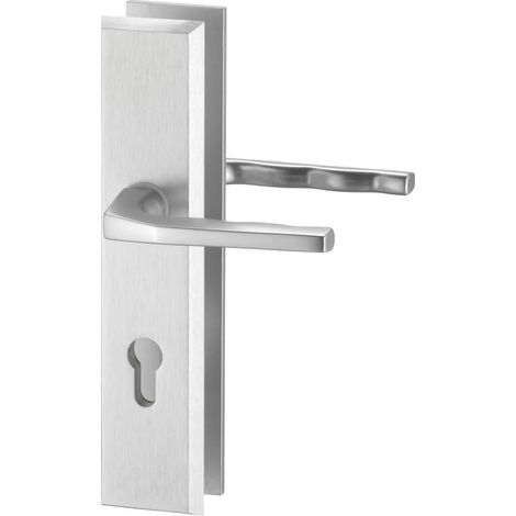 EDI Schutz-Drückergarnitur mit Langschild Alpha 8770, Aluminium (1/2)