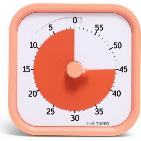 Minuterie visuelle 60 minutes pour l'outil d'étude de Fournitures Homeschool, minuterie pour Le Bureau, Bureau d'enfants et des réunions, avec Fonctionnement Silencieux (1/5)