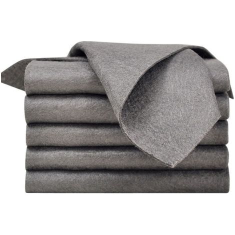 QORVA-Chiffon de Nettoyage Magique pour Les Vitres, 5 Pièces Chiffons Nettoyage Magique Epaissi Forte Absorption d'eau Outils pour Verre Voiture Maison Cuisine Salle de Bain