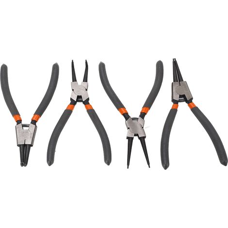 Pince à circlips 4 pièces, pince à anneaux de retenue en acier au carbone, kit d'outils manuels pour réparation et entretien (1/5)