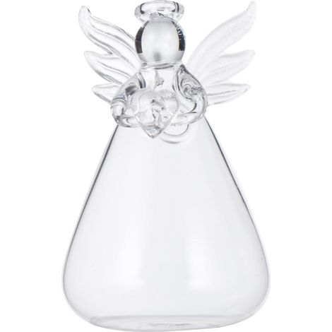 Vase suspendu transparent en forme d'ange Lurrose, délicat pour la décoration intérieure (1/5)