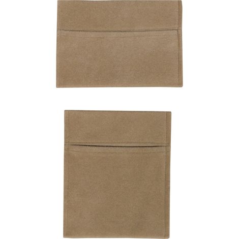 Portaoggetti 2 Pezzi 2 Dimensioni Beige Auto Camper Furgone Fodera coordinata Tasca Portadocumenti Utile Organizzatore Accessori Portatile Fisso 100% Polipropilene 3 mm di Spessore (1/5)