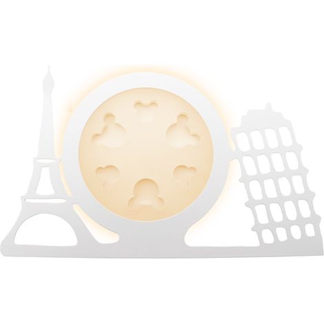 Aplique de Pared Infantil Eiffel 20W Blanco Cálido 3000K    IluminaShop (1/3)