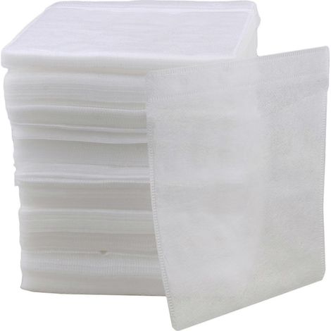 500 pochettes de rangement double face pour CD/DVD en plastique OPP blanc 14x13cm (1/5)