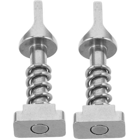 2 tornillos de acero inoxidable para aletas de tabla de surf con bloqueo elástico. Piezas de repuesto duraderas para tablas de paddle surf y longboards. Accesorios para SUP. (1/5)