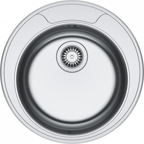 Franke Rondo ROX 610-39. Tipo di lavello: Lavello ad incasso, Forma del lavandino: Cerchio, Materiale del lavandino: Acciaio inox. Larghezza: 509 mm, Profondità: 509 mm, Altezza: 170 mm - 101.0714.034 (1/3)