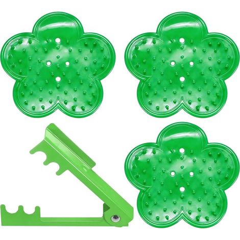 Kit d'outils pour l'élimination des épines de rose — Épinoir en plastique et métal pour tiges, feuilles et épines de roses (1/5)