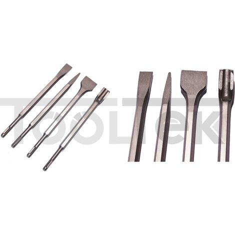 SET PUNTE SCALPELLI 4pz SDS-Plus SCALPELLO 250mm PALETTA TRACCE MURO