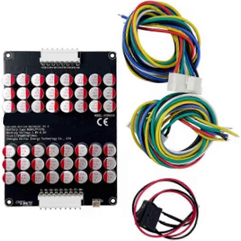 Égaliseur actif série 12-16 5A compatible avec les batteries au lithium, avec interrupteur, module d'égalisation pour cellules de batterie lithium fer phosphate 12V/48V. (1/4)