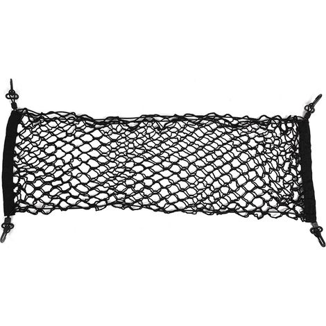 Réseau de Chargement de Voiture la Voiture avec Crochet, Ajustement Universel, pour Un Voyage à Croix, Noir, 90 X 30 Cm. (1/5)