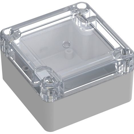 TRU COMPONENTS 6U07080804437 TC-13865052 Industrie-Gehäuse 75 x 75 x 45  ABS, Polycarbonat  Lichtgra