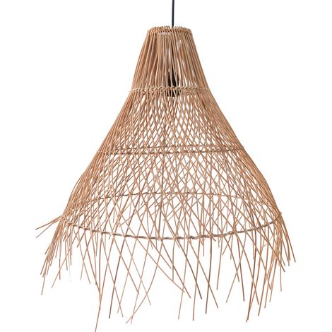 Lámpara de Techo de Ratán - Lámpara Colgante Diseño Boho Bali - Trui Natural (1/5)