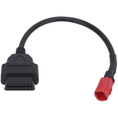 Cble de connecteur OBD 16 broches à 6 broches pour moto, Modification d'entretien noir Flexible (1/4)