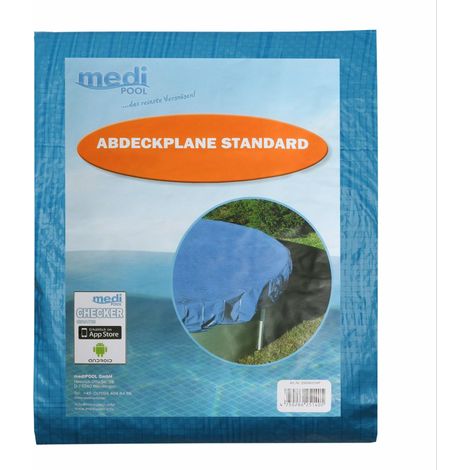 Abdeckplane für 360cm Rund Pools und Schwimmbecken - 94 g/m² Winterschutz und Ganzjahresabdeckung (1/2)