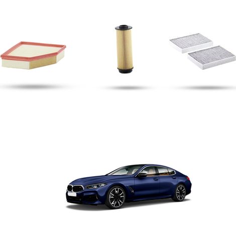 Kit tagliando 3 filtri compatibile con Bmw serie 8 (G15,G16)840i 250kw dal 2019 (1/5)