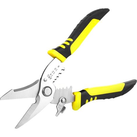 Pince à Dénuder Multifonction, Coupe-fil pour Électricien Acier Allié Chrome-molybdène, Poignée Antidérapante, Usage Domestique, Outil Unique (1/5)
