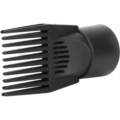 1 unidad. Peine universal negro para secador de pelo, peine con aire integrado para peinar, desenredar y alisar, boquilla de plástico para secadores de peluquería, peines para cabello rizado (1/4)