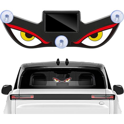 Yeux LED pour voiture Sticker Dynamique Solaire Étanche avec Port (1/5)
