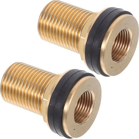 2stücke Messing wassertankadapter mit G Quot Außengewinde
