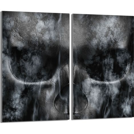 Protezione per piano cottura in vetro 2x30x52 Teschio (1/5)