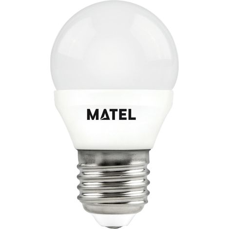 Bombilla LED Esférica 3 Unidades E27 5W Neutra Matel (1/4)