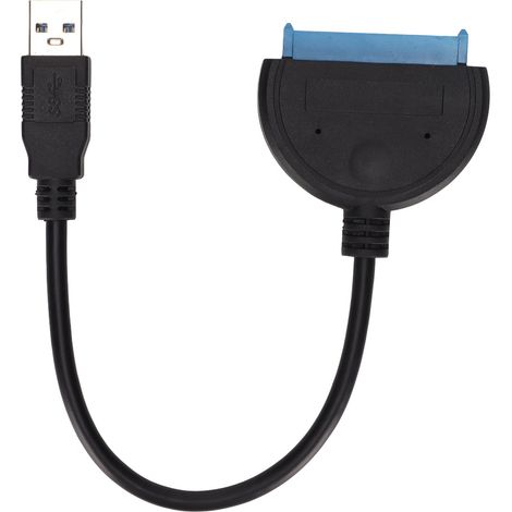 SATA-zu-USB-3.0-Kabel, 25 cm, Hochgeschwindigkeitsübertragung für 2,5-Zoll-Festplatten und externe Laufwerke