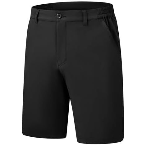 Shorts De Golf - 9 Pouces - Taille Élastique - 5 Poches - Extensibilité 4 Directions - Tissu Léger Rapide Séchage - Pour Homme (1/3)