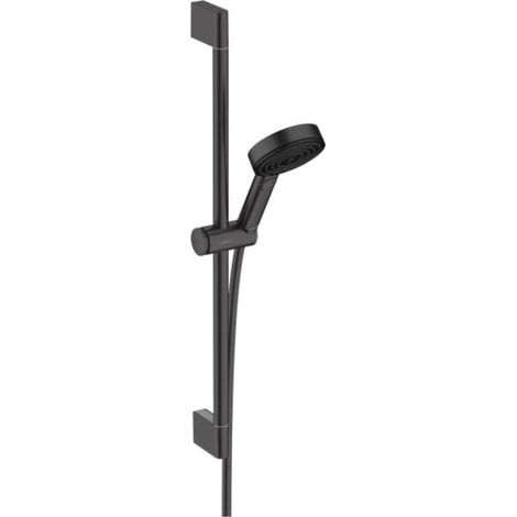 Hansgrohe Pulsify Select - Brausegarnitur, 3 Strahlarten, Stange 67 cm und Schlauch, schwarz matt 24160670 (1/4)