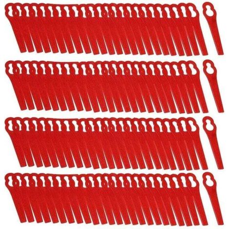 100er-Set Ersatz-Kunststoffklingen für Florabest Lidl FRTA 20 A1 Fat 18B3 FRT18A Trimklingen.